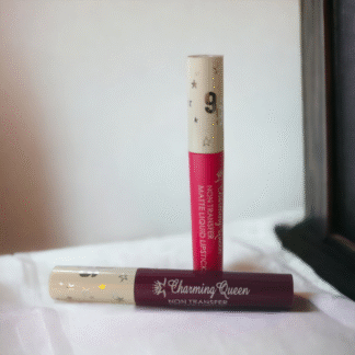 Charming Queen Matte Liquid Lipstick Combo (Ruby Pink and Mud Brown )