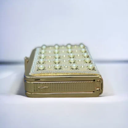 Ladies Designer Hand Clutch (Gold) - Image 2