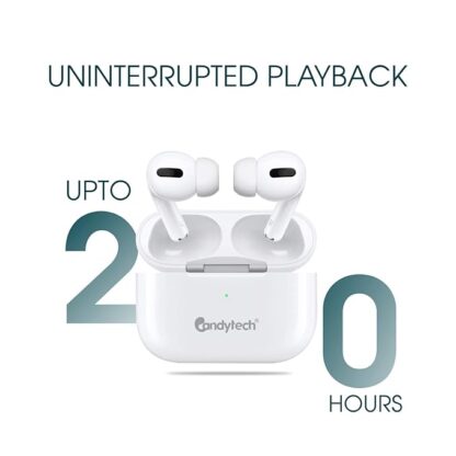 CANDYTECH AIRCANDY PRO TRUE WIRELESS BLUETOOTH EARBUDS (WHITE) - Image 4