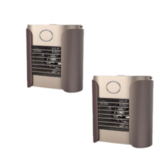 Muliti-functional Cordless Portable Mist Spray Air Cooler Mini Air Conditioner With Bluetooth And Ra OS-2019A grey