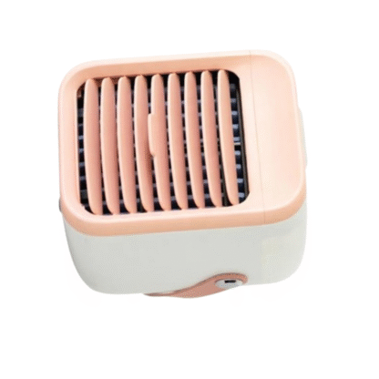 Quiet Portable Rechargeable Misting Fan Air Cooler Fan-765R pink