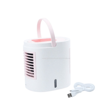 New Arrival Portable Desktop Air Conditioner Fan pink FD-AC014 - Image 2