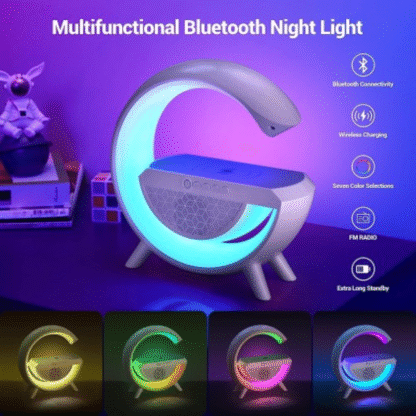 G Shape Led Wireless Charging Bluetooth Speaker