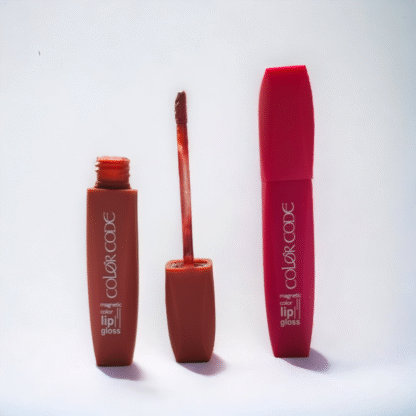 Skinny Brown And Baby Pink Color Lip Gloss Combo
