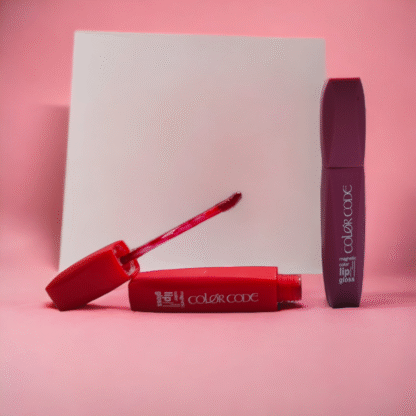 Red and Pale Purple Color Lip Gloss Combo