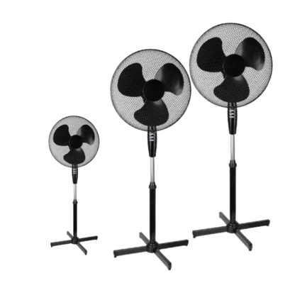 Konwin China 16 inches Pedestal Free-standing Household Use Electric cooling fan Tower Fan stand fan with factory cheap price LDS01-40BS-1 Black - Image 2