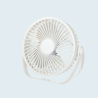 Adjustable Wind Direction Usb Desktop Rechargeable Mini Air Cooler Fan FD-AC042-B white