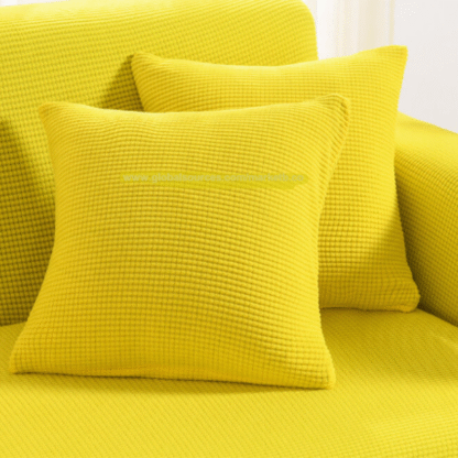 OEM Bear Brown Furniture Sofa Covers Spandex Jacquard Fabric Small Checks Anti-Slip Furniture Protector Sofa Covers soft cover 001-#7861