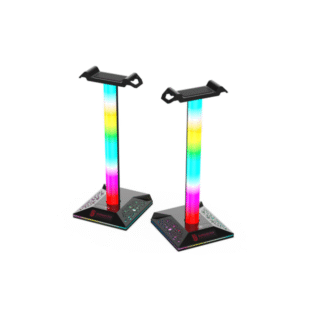 Wired headset stand RGB light gaming headset stand ABS headset holder with tube light ST-HS003-KIKI-1