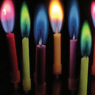 Amazing Colorflame Multicolor Happy Birthday Candles And Holders (12 Count) uw-candles-016