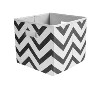 Fabric Foldable Storage Box for Home Organization Home Storage and Organization-Black and White