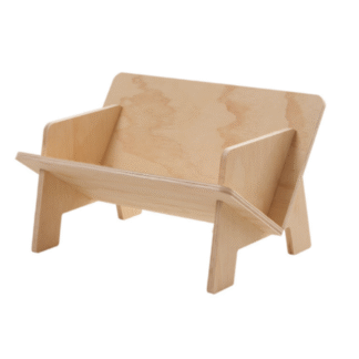 Hot selling home V shape plywood bookshelf desktop bookshelf WS22021-1