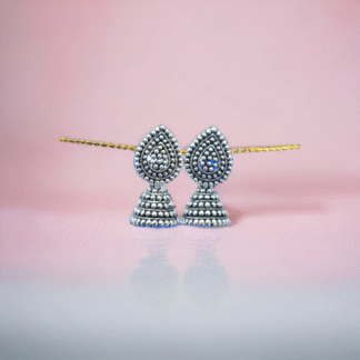 Ethnic Traditional Silver Jhumka Earrings