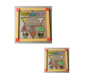 Laminated MDF Chinese Checker With Chess