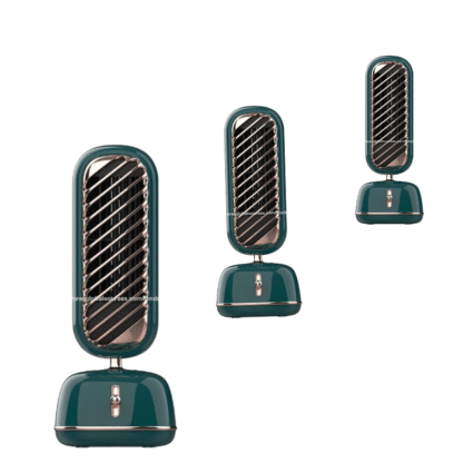 Dual Use Rotate Humidifier Electric Mini Water Air Cooler Tower Fan Portable For Home FD-AC036-3 dark green , - Image 2
