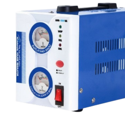 High quality AMA-10000VA automatic AC regulator 220V household refrigerator air conditioning voltage regulator AMA-500VA Blue