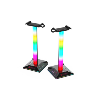 Wired headset stand RGB light gaming headset stand ABS headset holder with tube light ST-HS003-KIKI-1 - Image 2